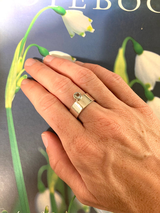 Aquamarine ring