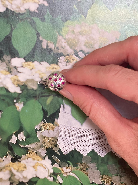 Ruby seed pod ring